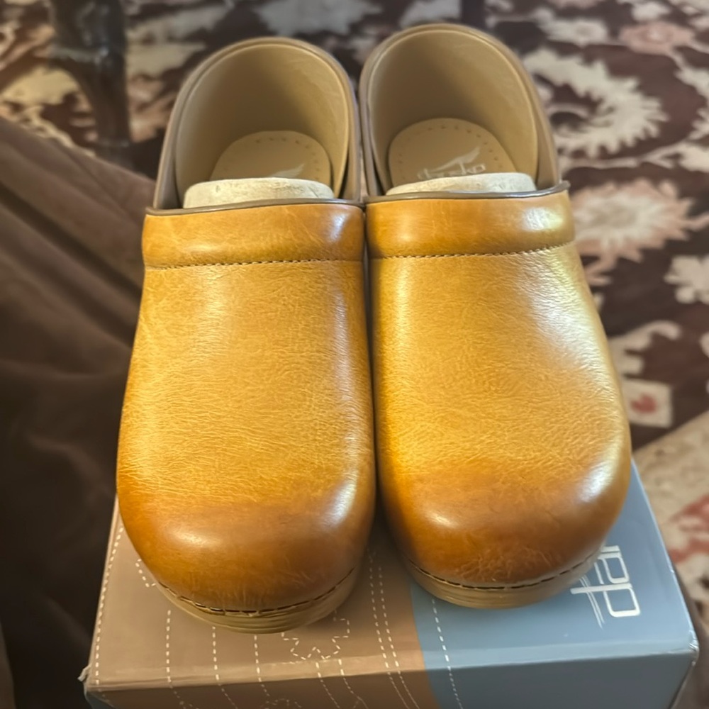 Dansko "New" Professional Distressed  Honey Clog